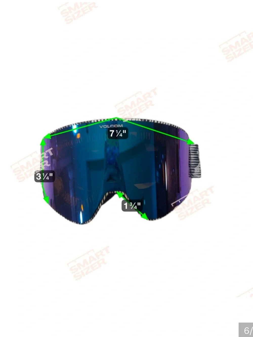 Volcom Blue Purple Mirrored Ski/Snowboard Goggles